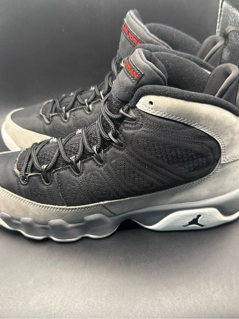 Size 7 (GS) - Jordan 9 Retro Mid Particle Grey, 302359-060, Clean, No Box